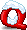 红色英文字母 Q