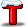 红色英文字母 T