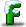 绿色英文字母 F