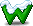绿色英文字母 W