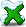 绿色英文字母 X