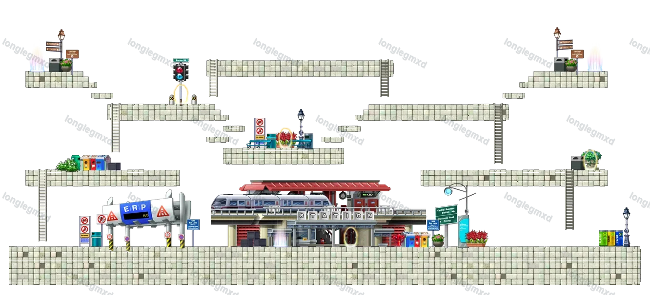 郊区 1 地图