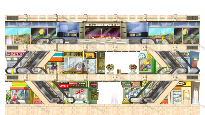 星光大道西段 地图